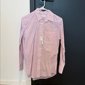 J. Crew Women's Pink Striped Button Down Shirt